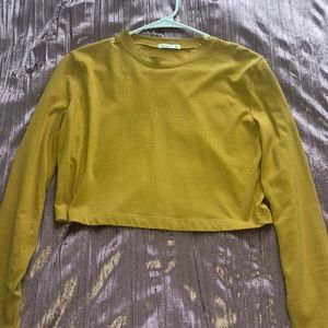 yellow crop top from Cotton on, size small